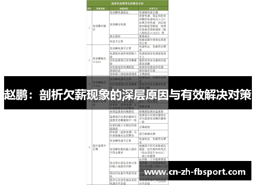 赵鹏:剖析欠薪现象的深层原因与有效解决对策 赵鹏:剖析欠薪现象的深层原因与有效解决对策